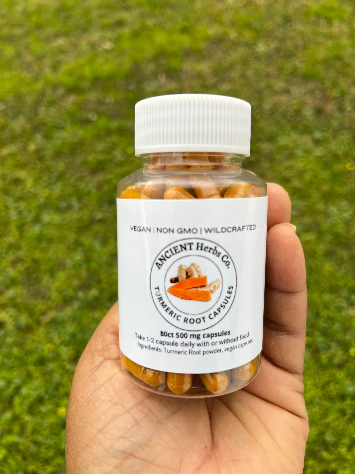 Organic Turmeric root capsules (80)
