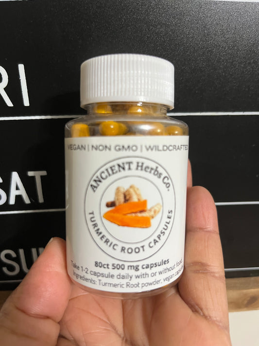 Organic Turmeric root capsules (80)