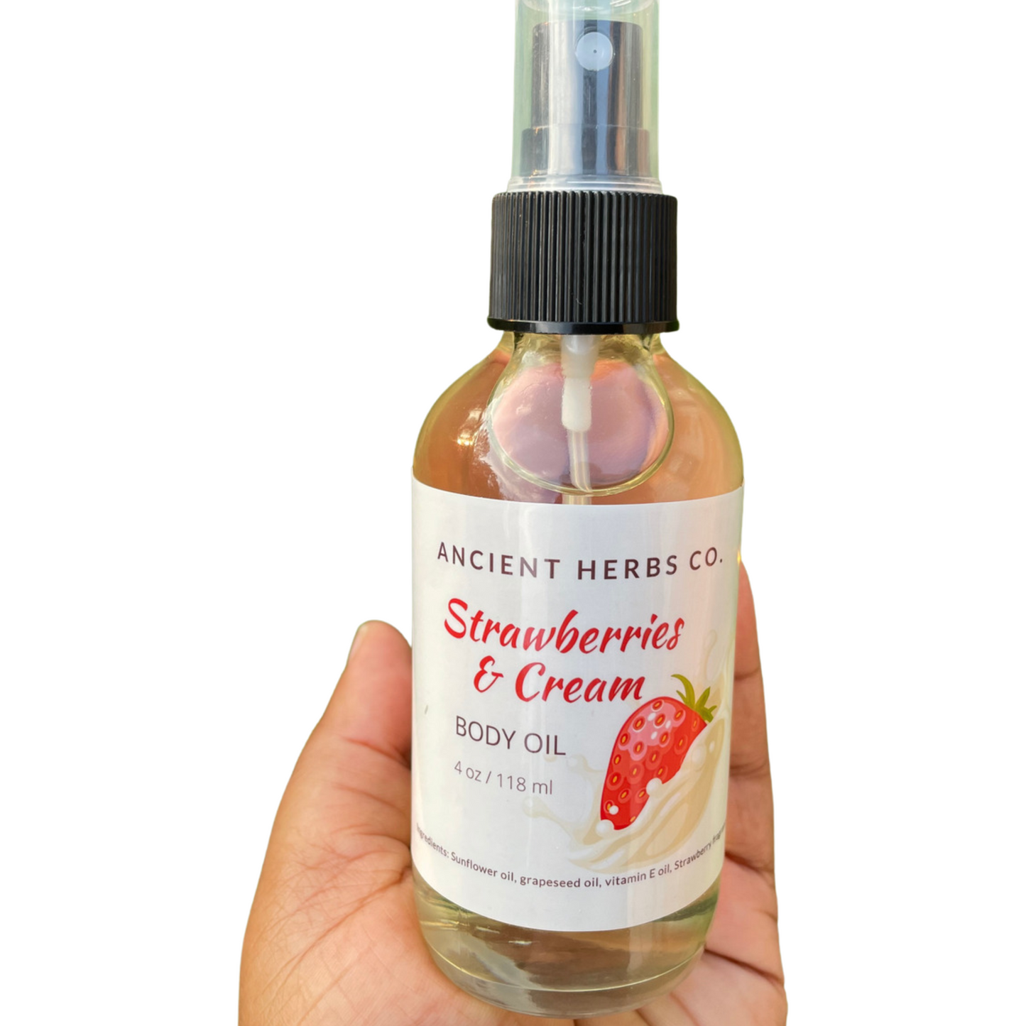 strawberries & cream body oil