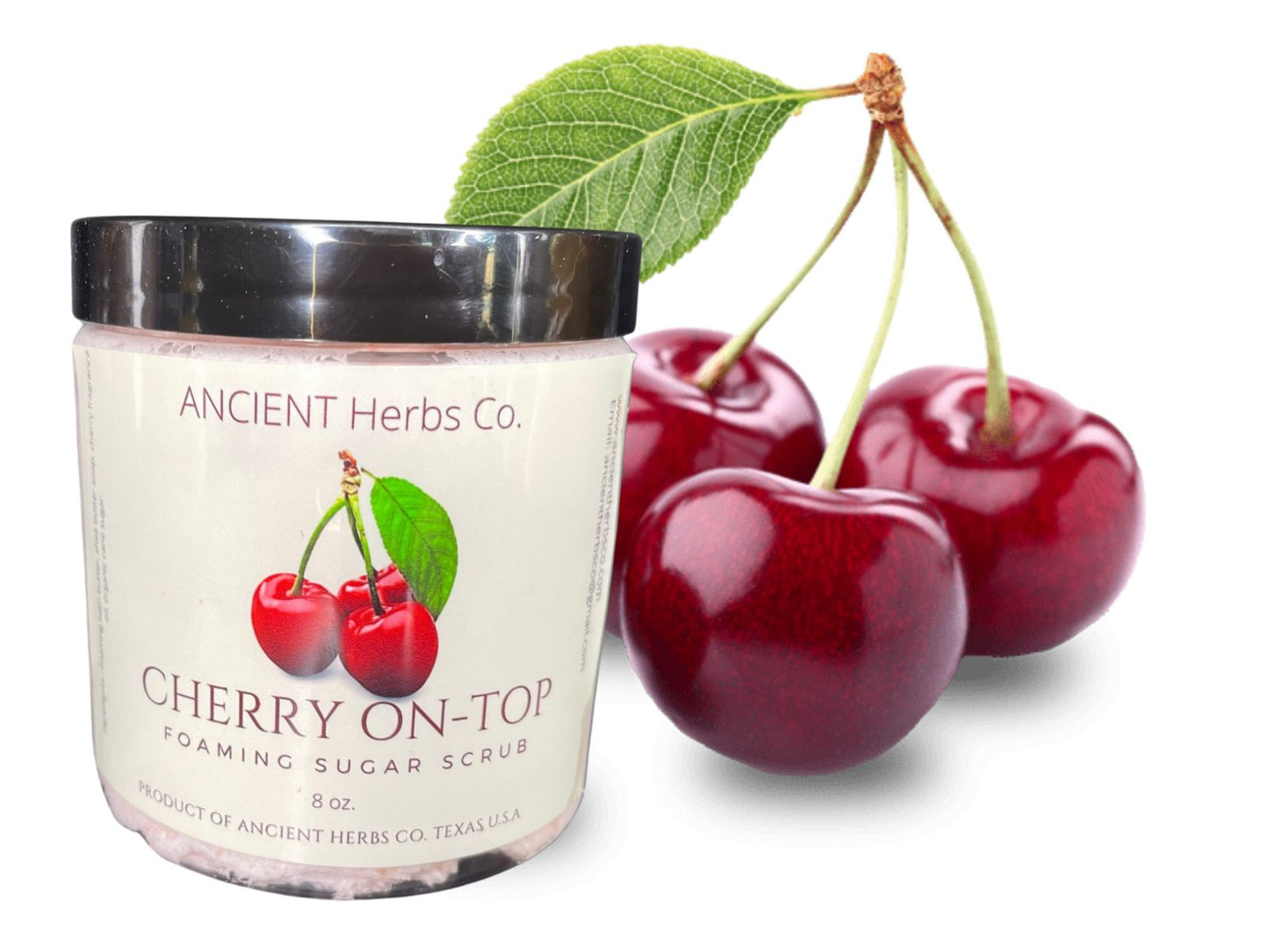 Cherry foaming body scrub