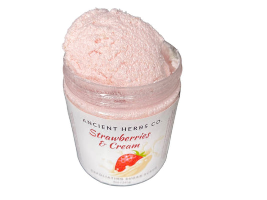 Strawberries & Cream body scrub 8 oz