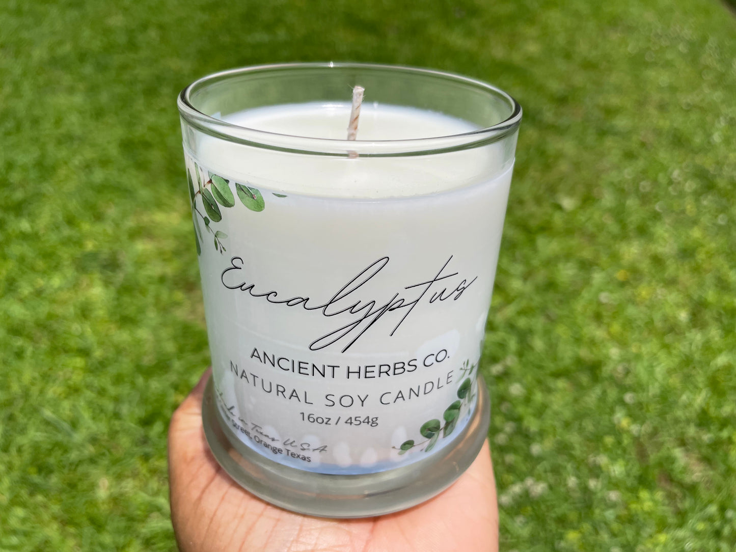 Eucalyptus soy wax candle