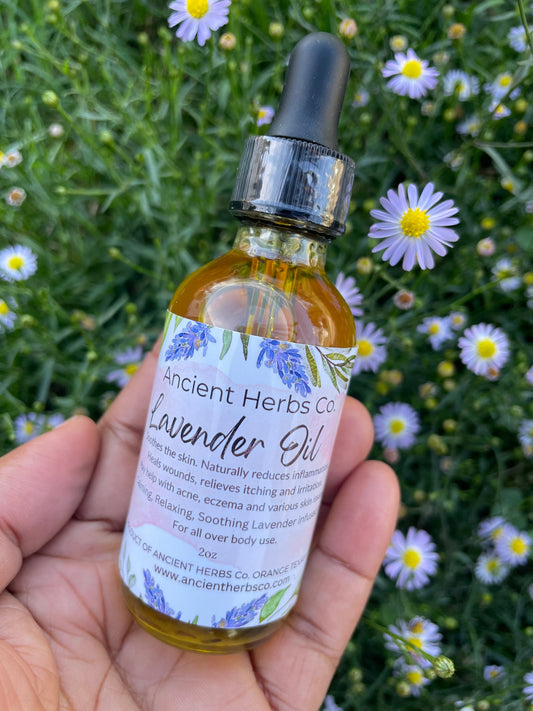 Lavender flowers Infused Herbal Body Oil