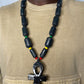 Handcrafted EGYPTIAN ANKH Key of Life Pendant Wood Bead Necklace