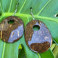 CIRCULAR Coconut Shell Earrings
